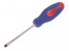 Faithfull Slotted Flared Soft Grip Screwdriver 75mm x 4mm