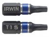 IRWIN Impact Screwdriver Bits TORX TX15 25mm Pack of 2