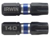 IRWIN Impact Screwdriver Bits TORX TX40 25mm Pack of 2