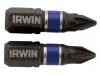 IRWIN Impact Screwdriver Bits Pozi PZ1 25mm Pack of 10