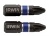 IRWIN Impact Screwdriver Bits Pozi PZ2 25mm Pack of 10