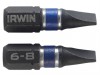 IRWIN Impact Screwdriver Bits Slotted 6.5 x 25mm Pack of 2
