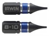 IRWIN Impact Screwdriver Bits Slotted 8 x 25mm Pack of 2