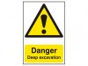 Scan Danger Deep Excavation - PVC (400 x 600mm)