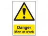 Scan Danger Men At Work - PVC (400 x 600mm)