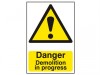 Scan Danger Demolition In Progress - PVC (400 x 600mm)