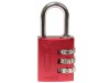 ABUS Mechanical 145/30 30mm Aluminium Combination Padlock Red 46578