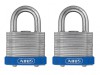 ABUS Mechanical 41/40mm ETERNA Laminated Padlock Twin Pack