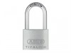 ABUS Mechanical 64TI/40mm TITALIUM Padlock 40mm Long Shackle Keyed Alike KA6411