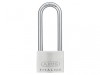 ABUS Mechanical 64TI/50mm TITALIUM Padlock 80mm Long Shackle
