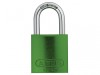 ABUS Mechanical 72/40mm Aluminium Padlock Green Keyed Alike TT00590