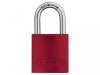 ABUS Mechanical 72/40mm Aluminium Padlock Red Keyed Alike TT02162