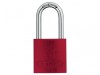 ABUS Mechanical 72/40mm Aluminium Padlock 40mm Long Shackle Red Keyed Alike TT0216262