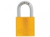 ABUS Mechanical 72/40mm Aluminium Padlock Yellow Keyed Alike TT60123