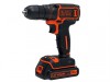 Black & Decker BDCDC18KB Drill Driver 18V 2 x 1.5Ah Li-ion Kit Box