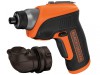 Black & Decker CS3652LC Cordless Screwdriver & Right Angle Attachment 3.6V Li-Ion