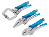 BlueSpot Tools Mini Locking Plier Set  3 Piece
