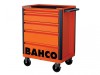 Bahco 5 Drawer B Tool Trolley K Orange