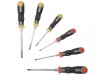Bahco Tekno+ Screwdriver Set 6 Piece Through Shank 3 x Slotted 3 x Phillips