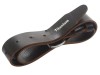 BiMetal Black (Titanium) Leather Belt 50mm (2in)