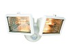 Byron ES120/2W Twin Halogen Floodlight With PIR White 150 Watt