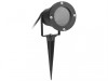Byron Black Outdoor Spotlight - No Bulb