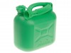 S STYLE Unleaded Petrol Can & Spout Green 5 Litre