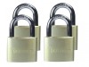 DEFENDER Aluminium Padlock Keyed Alike Quad Pack 40mm