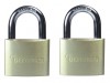 DEFENDER Aluminium Padlock Keyed Alike Twin Pack 40mm