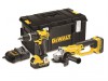 DeWalt DCK286M2-GB 2 Speed Combi Drill & Grinder Kit 18 Volt 2 x 4.0ah Batteries