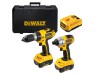 DeWalt DCX4241V 18 Volt Li-on Combi/Impact Wrench Twin Pack