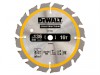 DEWALT Cordless Construction Circular Saw Blade 136 x 10mm x 16T