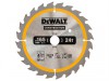 DEWALT Cordless Construction Circular Saw Blade 165 x 20mm x 24T