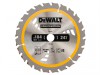 DEWALT Cordless Construction Circular Saw Blade 184 x 20mm x 24T