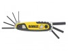 DEWALT HAND TOOLS Metric Folding / Locking Hex Key Set, 8 Piece