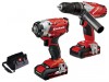 Einhell Power-X-Change Combi & Impact Driver Twin Pack 18V 2 x 1.5Ah Li-ion