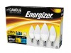 Energizer LED SES (E14) Opal Candle Non-Dimmable Bulb, Warm White 470 lm 5.9W (4 Pack)
