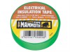 Everbuild Electrical Insulation Tape Green 19mm 33m