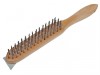 Faithfull 680/4S Heavy-Duty Scratch Brush with Scraper - 4 Row