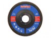 Faithfull Aluminium Oxide Flap Disc 115 x 22mm 80 Grit