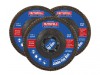 Faithfull Zirconia Abrasive Jumbo Flap Disc 115 x 22mm Mixed Grit (3 Pack)