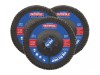 Faithfull Zirconia Abrasive Jumbo Flap Disc 125 x 22mm 120 Grit (3 Pack)