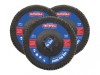 Faithfull Zirconia Abrasive Jumbo Flap Disc 125 x 22mm 80 Grit (3 Pack)