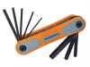 Faithfull Folding Hex Key Set 8 Metric