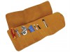 Faithfull 10 Pocket Leather Tool Roll 48 x 27cm