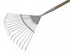 Faithfull Prestige Stainless Steel Lawn Rake Ash Handle