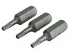 Faithfull Security S2 Grade Steel Screwdriver Bits T10Sx25mm (Pack 3)