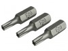 Faithfull Security S2 Grade Steel Screwdriver BitsT20Sx25mm (Pack 3)