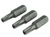 Faithfull Security S2 Grade Steel Screwdriver Bits T25Sx25mm (Pack 3)
