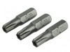 Faithfull Security S2 Grade Steel Screwdriver BitsT30Sx25mm (Pack 3)